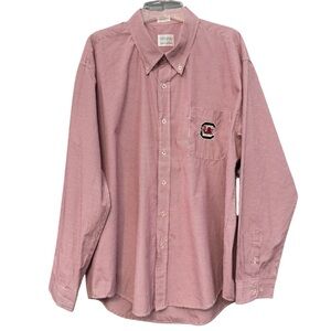 South Carolina Gamecocks Gingham Long Sleeve Shirt XXL